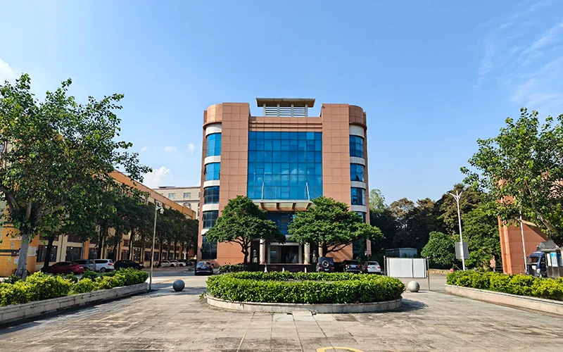 Exterior view of KEPO-SPACE office furniture factory building in Foshan, professional manufacturing base for office chairs and sofas
