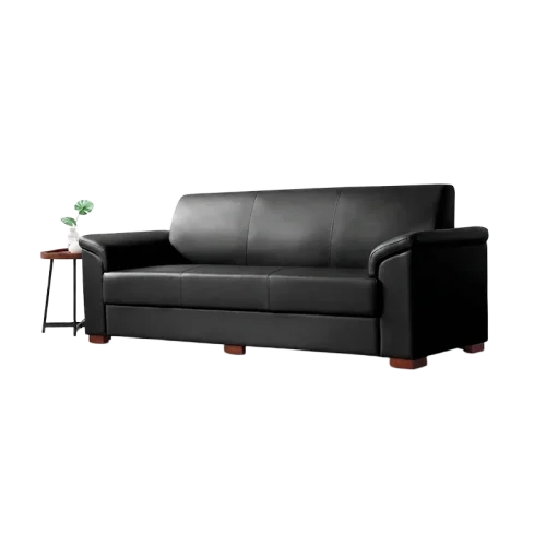 camel-leather-office-sofa-wooden-block-base