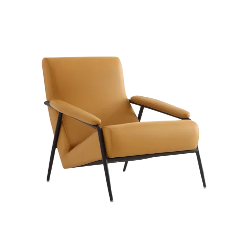 elegant-brown-leather-lounge-chair-closeup-3