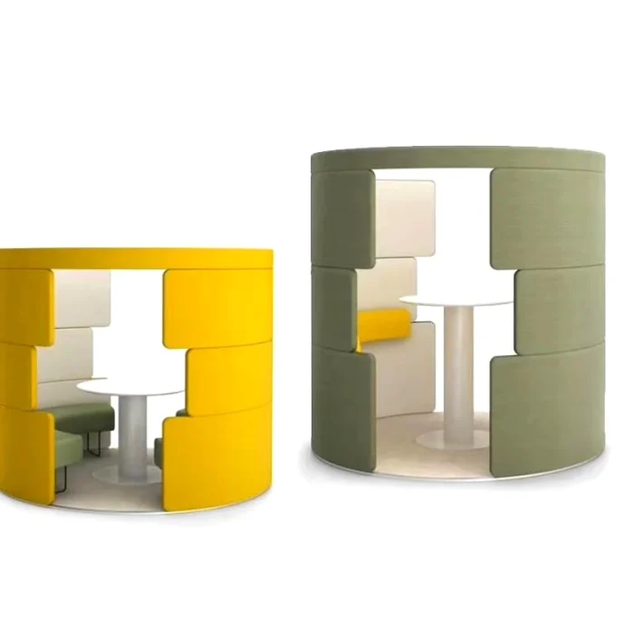 high-back-modular-privacy-booth-yellow-ottoman-table