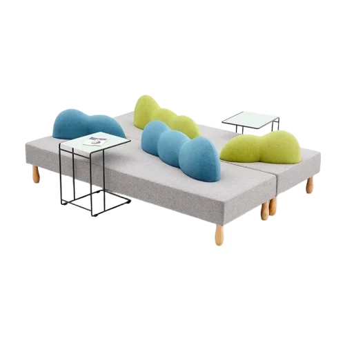 magenta-fabric-modular-public-bench