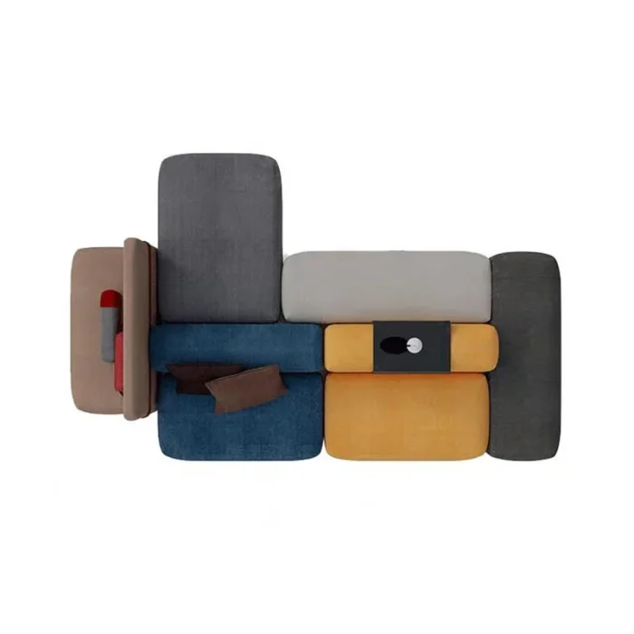 magenta-modular-ottoman-set