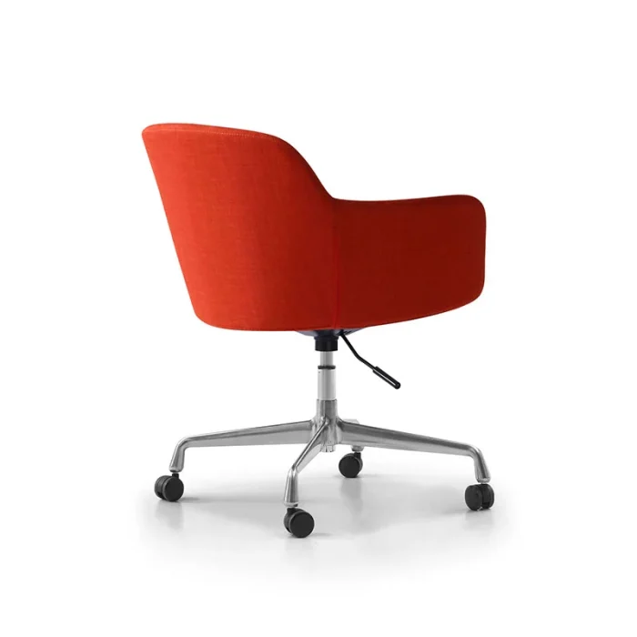 red-fabric-tub-chair-side-angle-view-2