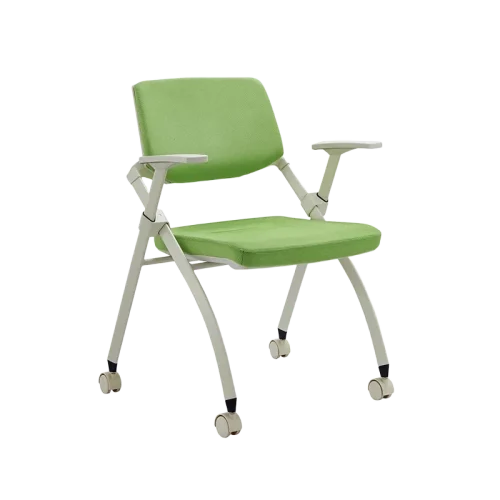 vibrant-green-conference-chair-with-casters